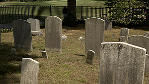 b_Cemetary --- Cemetary near the 10th tee during the semifinal round of